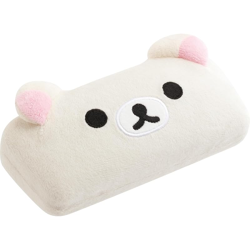 San-X Rilakkuma Plush Glasses Case, Korilakkuma, DG33502, H70 X W160 X D50mm