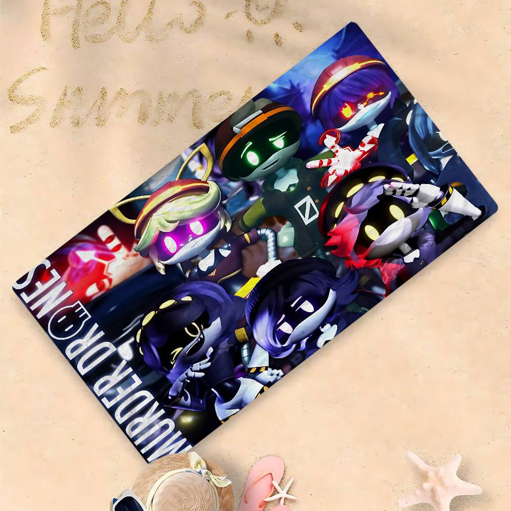 Murder-Drones Cartoon Beach Towel Colorful Bath Towels For Girl Microfiber Quick Dry Sand Free Beach Yoga Spa Gym Pool