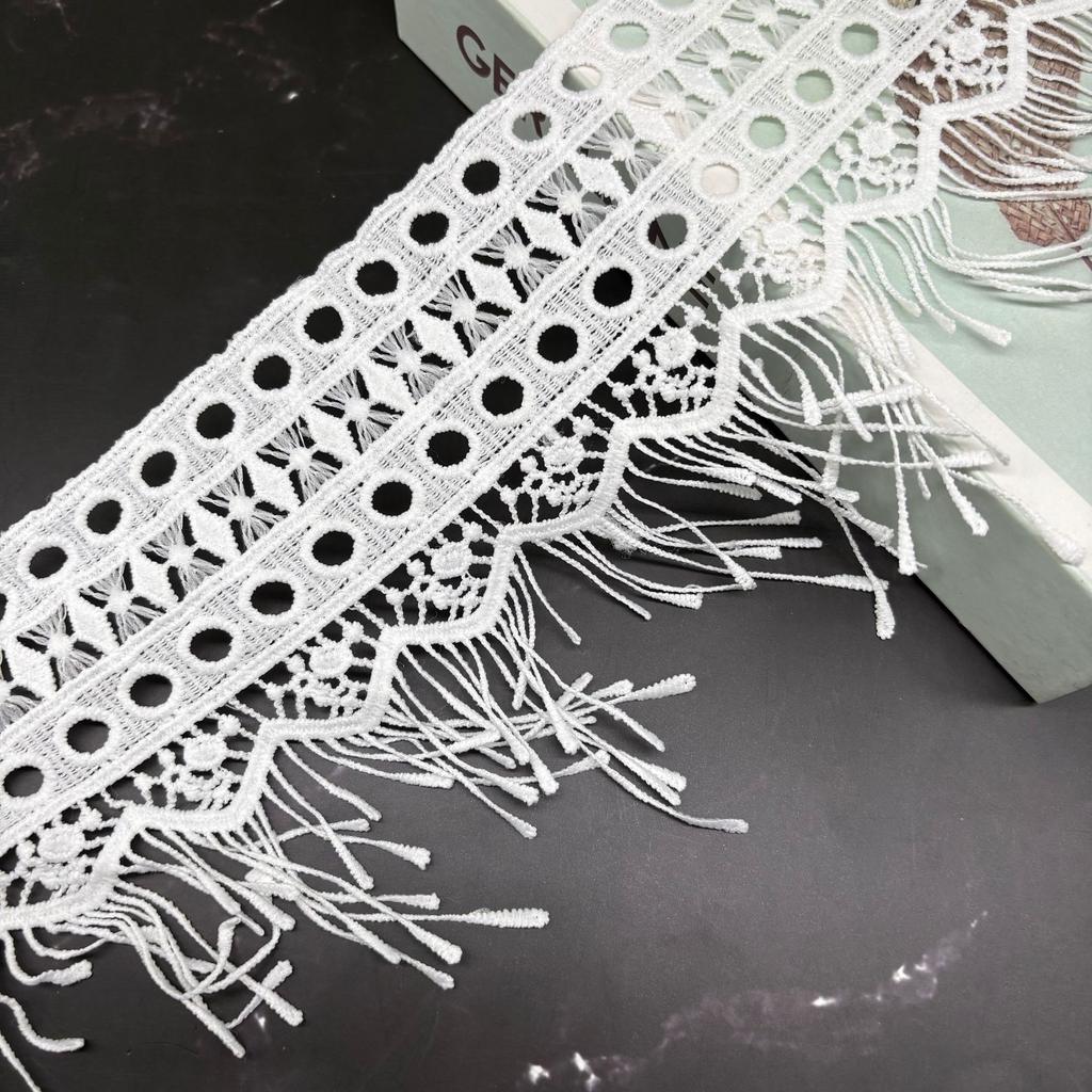 Water-Soluble Lace Milk Silk Embroidered Lace, Dress Women'S Clothing Children'S Clothing Hem Hollow Decoration