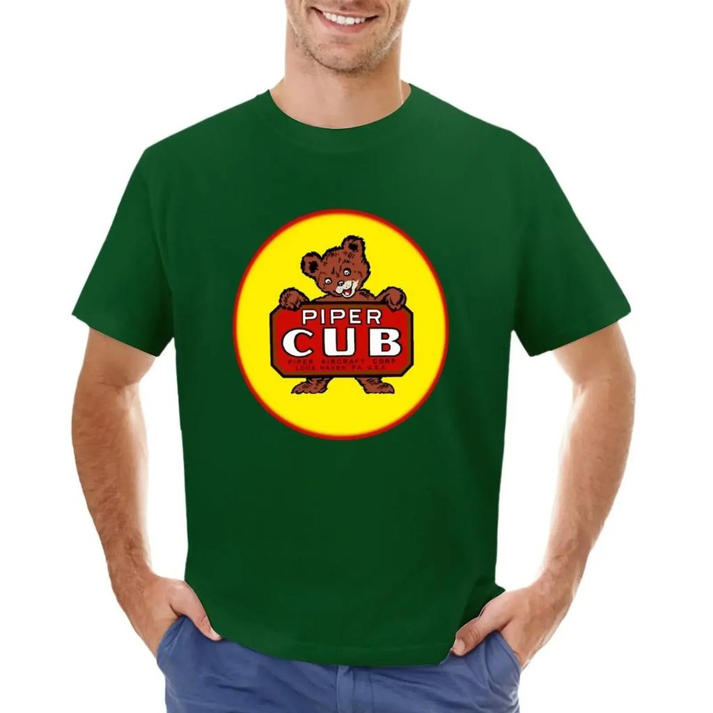 Piper Cub Aircraft T-shirt for a boy boys animal print oversizeds mens graphic t-shirts