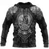 Fashion Men's Sportswear 3D Printed Viking Classic Hoodie Jacket Spring and Autumn Hoodie Hip Hop Punk Oversized Hoodies