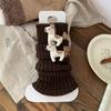 Y2K Horse Doll Leg Warmers Sweet Women's Stockings Rabbit Knit Bear Bow Leggings  Autumn