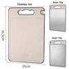 Stainless Steel Double-Sided Cutting Board with Sharpener, Diamond Texture, Wheat Straw, Large Size - Kitchenware Household.