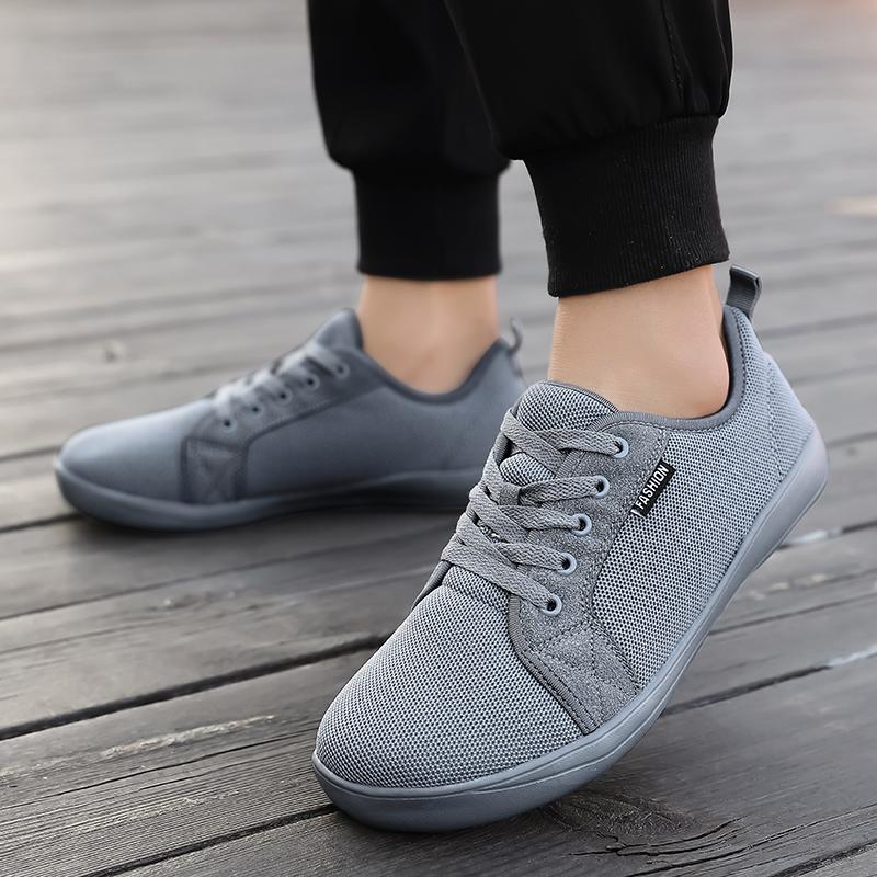 Fashion Large Size Breathable Mesh Shoes Men's Women's New Sneakers Wide Barefoot Shoes Flat Casual Shoes Soft