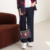 Shiz Madam Ultra Lightweight Check Multi Pocket Crossbody Bag A42433