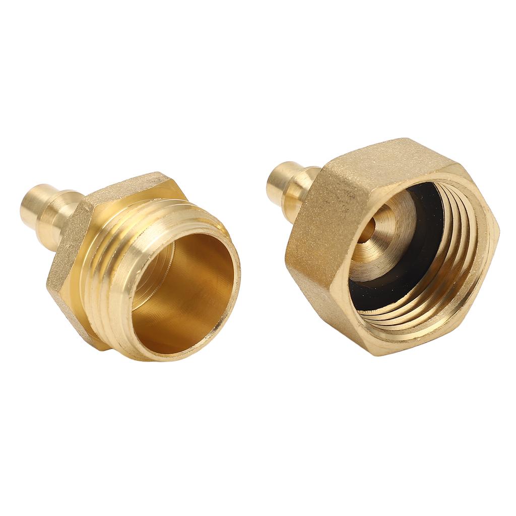 2Pcs Air Compressor 1 4in Adapter To Garden Hose 3 4in Threading Adapter for RV Motorhome Boat Camper Travel Trailer