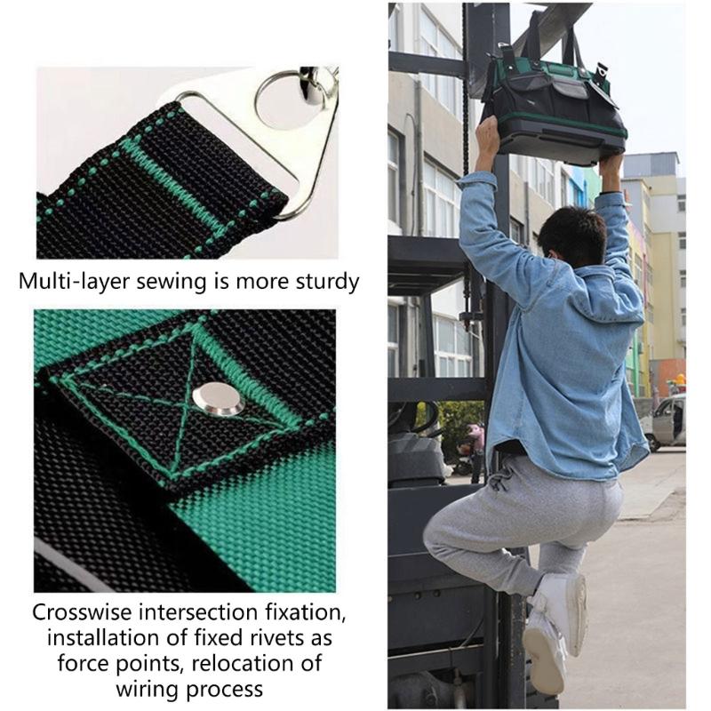 Industrial Tool Storage Bag Carrying Pouch Oversized Waterproof Design With Reinforced Handle For Mechanics And DIYers