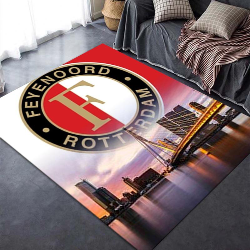 2025 Νέο Χαλί Feyenoord για Σαλόνι Υπνοδωμάτιο Σπίτι Διακόσμηση Καναπέ, Παιχνίδι Παιδιών Αντιολισθητικό Πατάκι Δαπέδου54