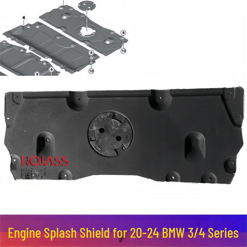 

Compatible BMW Engine Splash Shield for 3 Series G20, 4 Series G22, G28 Steering Gear, Gearbox & Chassis Underbody. Domestic Engine Shield with Insulation