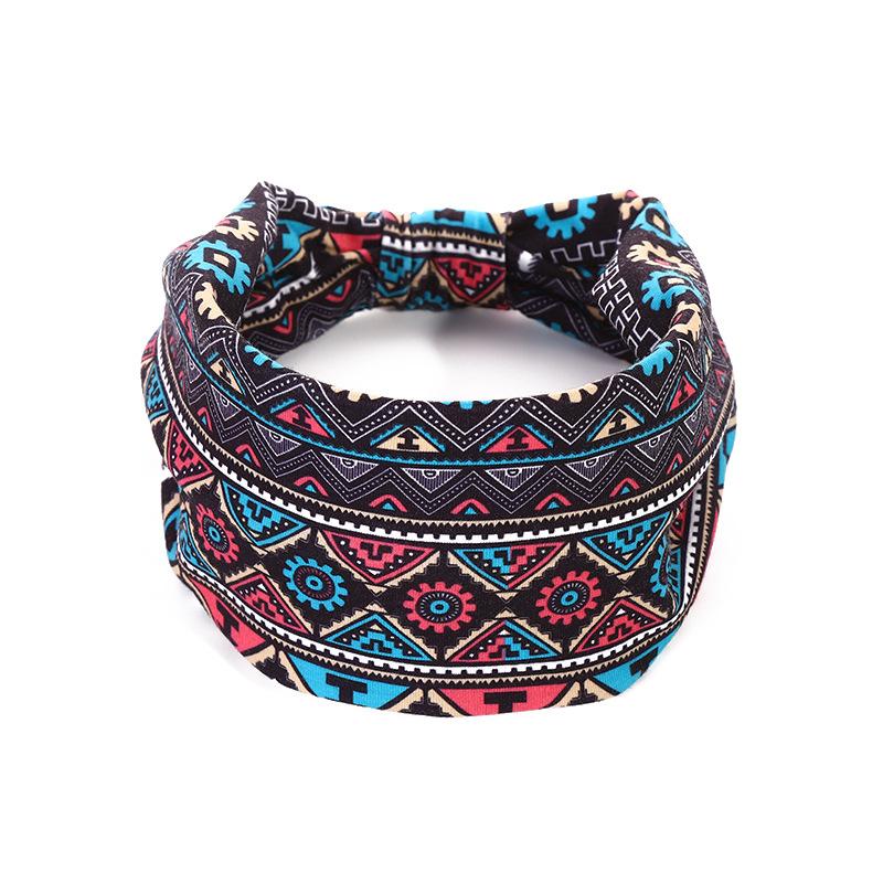 Široké čelenky pro ženy Vázaná čelenka Africké dámské zábaly na hlavu Pružné doplňky do vlasů Pásky Barviva na kravaty 4 balení