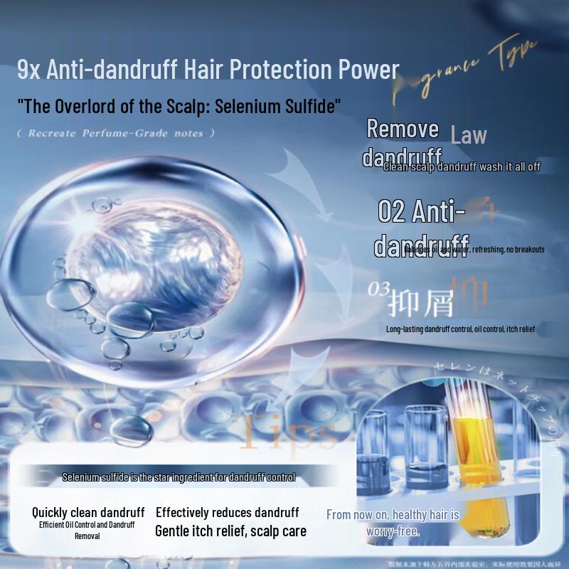 Korean Five Grains Selenium Sulfide Anti-Dandruff & Oil Control Shampoo
