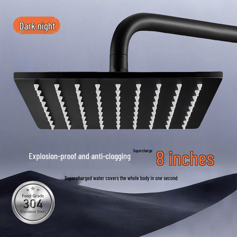 Fadiruishi 304 Stainless Steel Square Shower Head