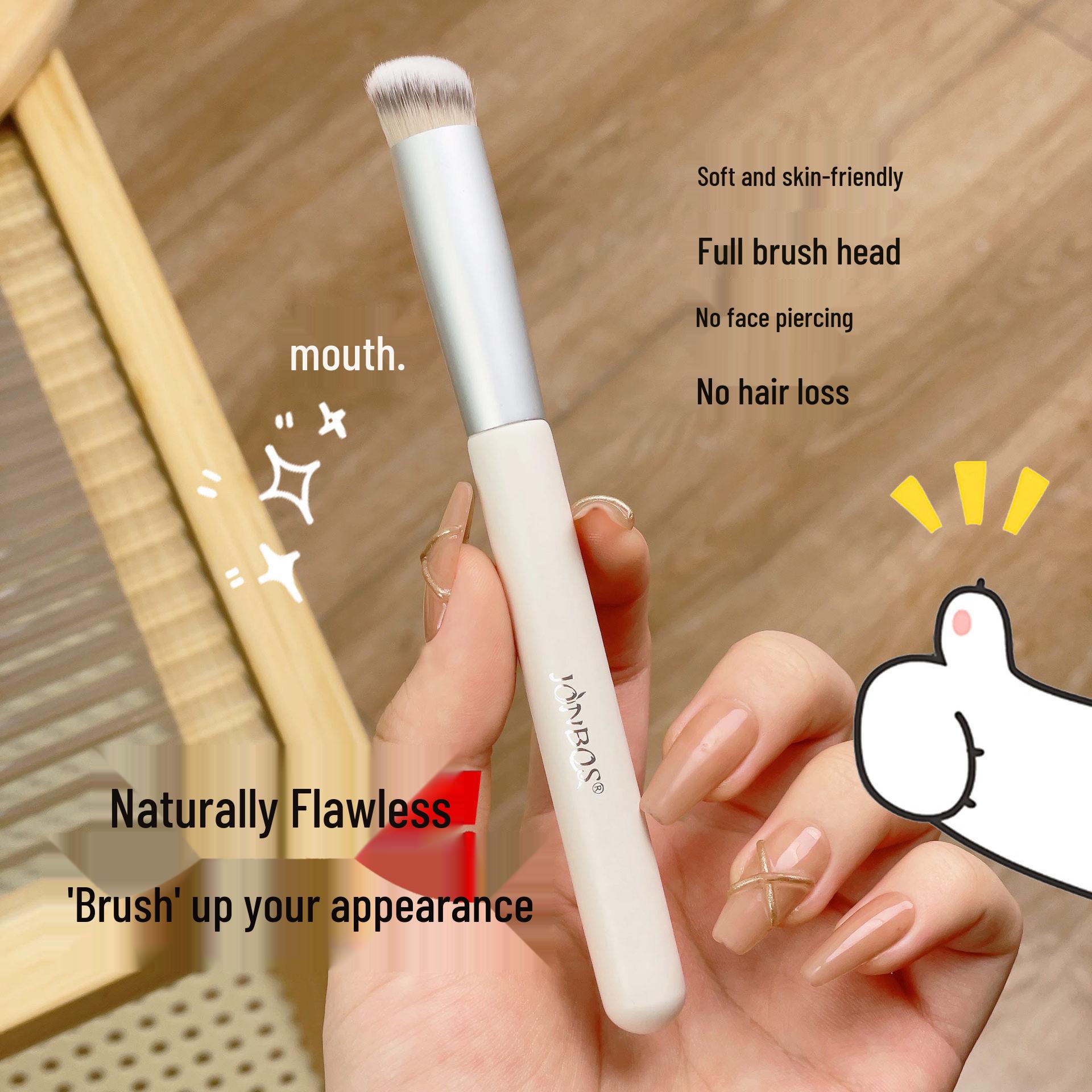 

270 Round Tip Concealer Brush for Dark Circles & Nasolabial Folds - Precision Stippling Makeup Brush