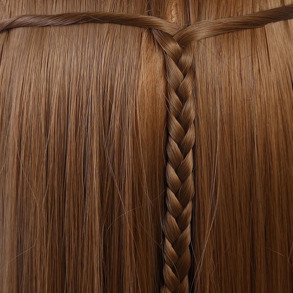 Makeup Mannequin Head Hairdresser Training Head Cosmetology Doll Head Blond Golden Brown