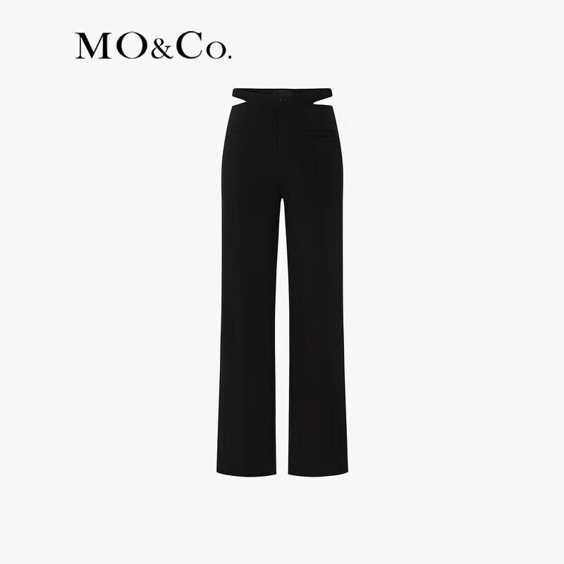 MO&Co. Women's Summer Triacetate Flared Slit Pants