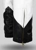 Men Motorcycle Handmade  Leather Pant Black &White Designer Genuine Lambskin Stylish Biker