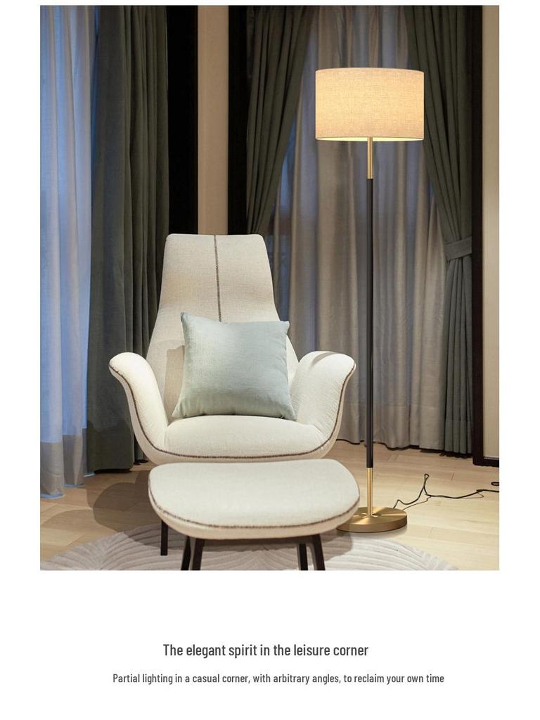 Nordic Modern Minimalist Floor Lamp for Living Room, Bedroom, Bedside, or Study - Luxury Ins Style Standing Lamp