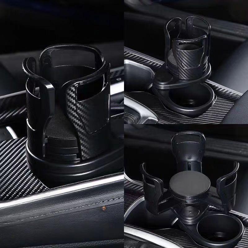 1pc 2-in-1 Adjustable Car Cup Holder with Phone Mount and Aroma Diffuser – Organize Your Drive
