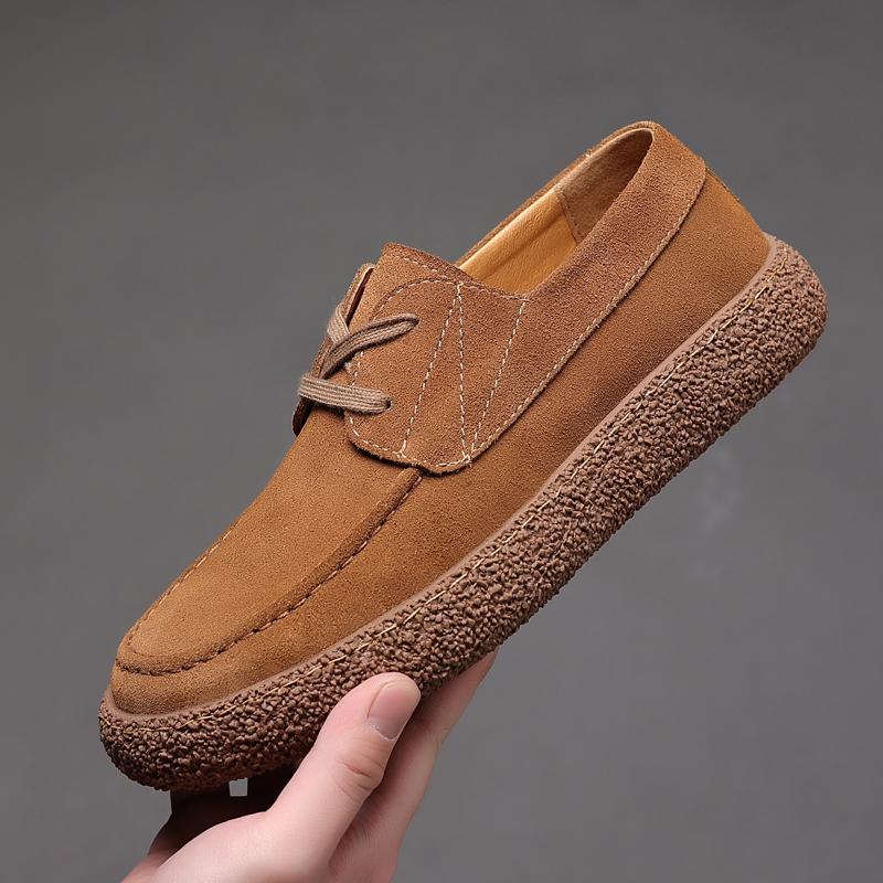 

Мода Тенденции моды Мужская повседневная обувь Ручной работы Удобная мужская обувь Качественная коровья замша Кожа Плоские мужские кроссовки на толстой подошве Мужская обувь 44 шоколадный