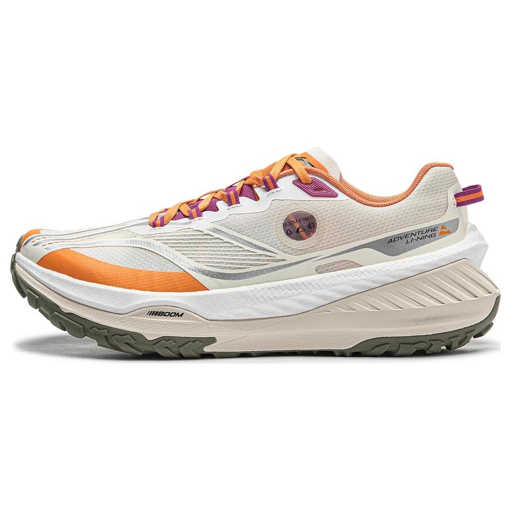 New LiNing Dilu Abrasion Resistant Rebound Low Top Running Shoes Women's Ecru ARNT004-9