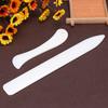 2pcs Leather Grooving Tool Professional DIY Edge Cutting Tool Handmade Bone White for Leather Crafting Work for Working Cutting