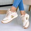 Fashion Ladies Casual Shoes Fashion Thick Soled Flat Heel Breathable Sports Sneakers Outdoor Walking Light Weight Shoes zapatillas