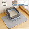 Extra Large Anti-Splash Cat Litter Box: Semi-Enclosed Tray for Large Cats and Kittens