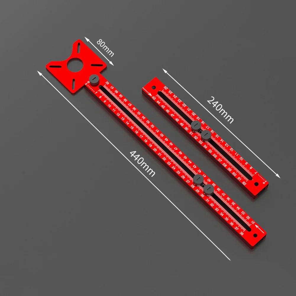 Kreisschneidewerkzeug Fräsnut Halterung Rot wie abgebildet Aluminiumlegierung Holzbearbeitungswerkzeug Kunststoffplattenkompatibel