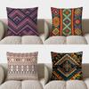 Colorful Geometric Pattern Double-Sided Printed Pillow Cover Short Plush Suitable Living Rooms Bedrooms Sofa Throw Cushion Cover