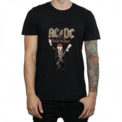 Herren Rock Or Bust Angus Young Baumwoll-T-Shirt