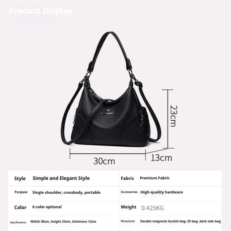 Genți de lux, Genți noi pentru femei, Modă europeană și americană, Genți de umăr crossbody cu textură matlasată, la modă