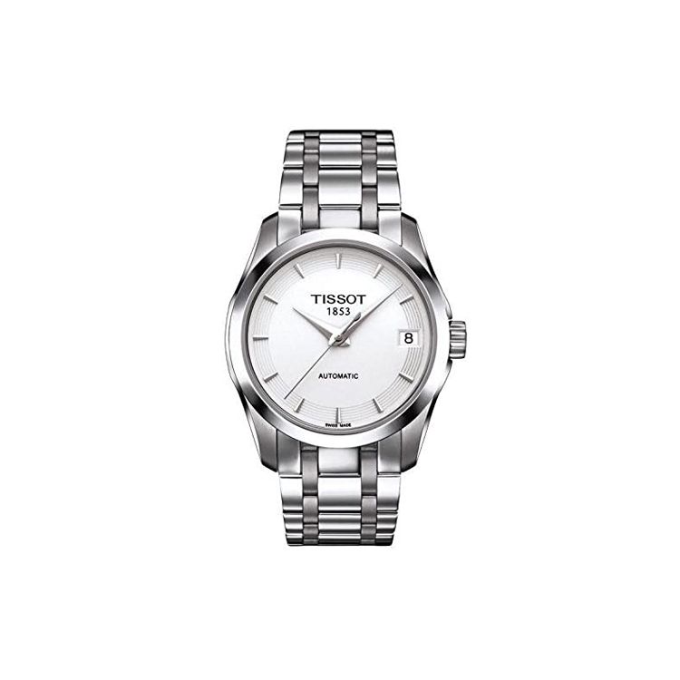 Tissot Kutu Series Automatic Mechanical Movement Calendar Classic Casual Business Watch Women watches White Steel T035.207.11.011.00