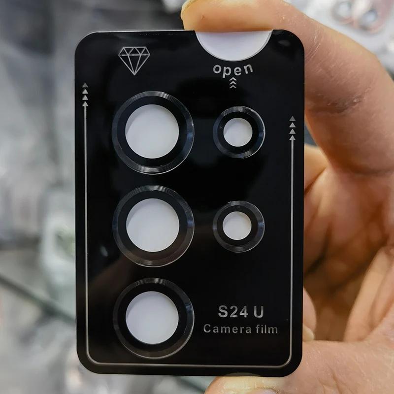 High Quality HD Clear High Definition Camera Lens Metal Frame Tempered Glass for Samsung Galaxy S25 Ultra S25 Plus S24