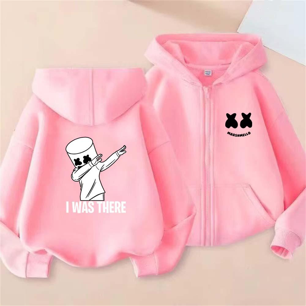 Modischer Herbst Winter Langarm Lustiger Cartoon Aufdruck Hoodie Bequemer Warmer Pullover Sportlich Lässig Kinder Reißverschluss Jacke Hoodie
