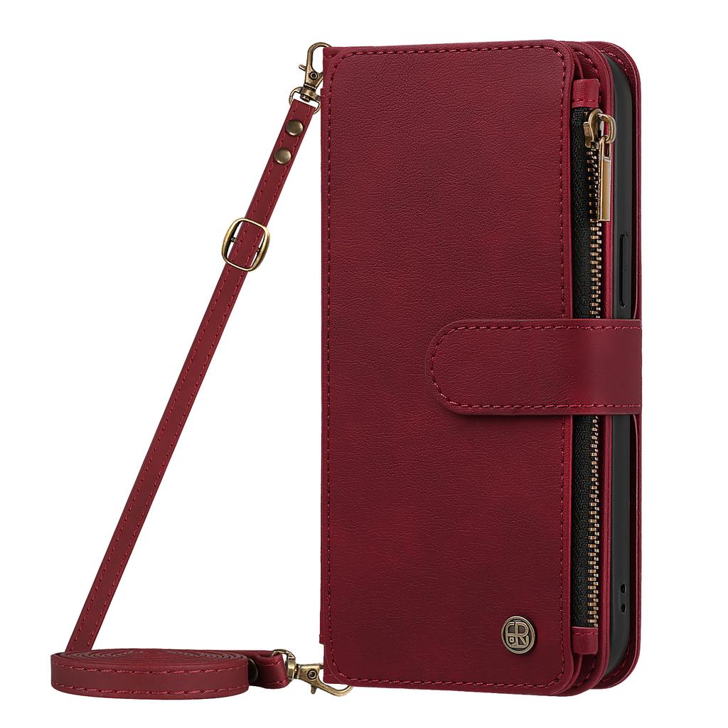 Wallet Case For OPPO Reno 16 16F 15 15F 14 14F 13 13F 12 12F 11 11F 10 Pro Max 6 5 5F 4 4F Lite Cover Zipper Crossbody & Clutch, 9 Card Slots