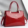 Elegant Crocodile Pattern Pu Bucket Bag For Women With Stylish Designs And Multiple Colors