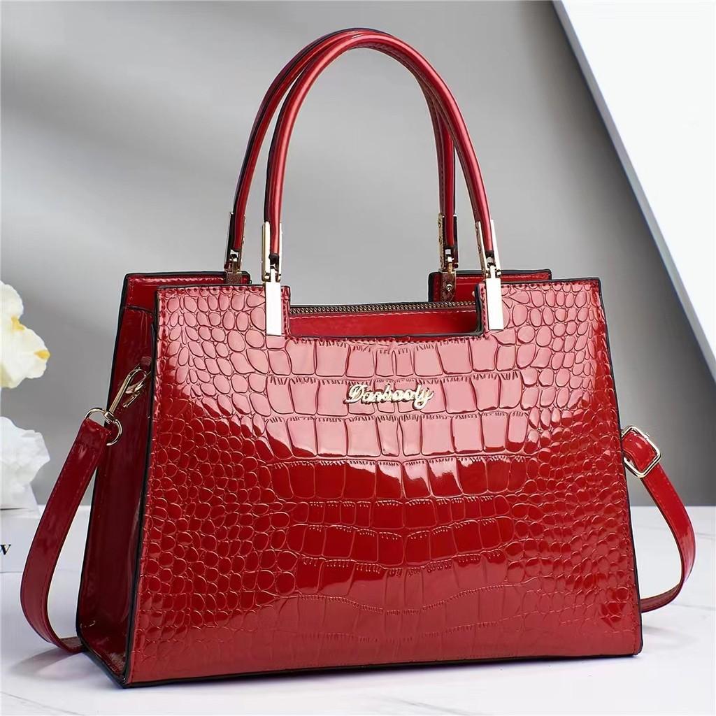 Elegant Crocodile Pattern Pu Bucket Bag For Women With Stylish Designs And Multiple Colors