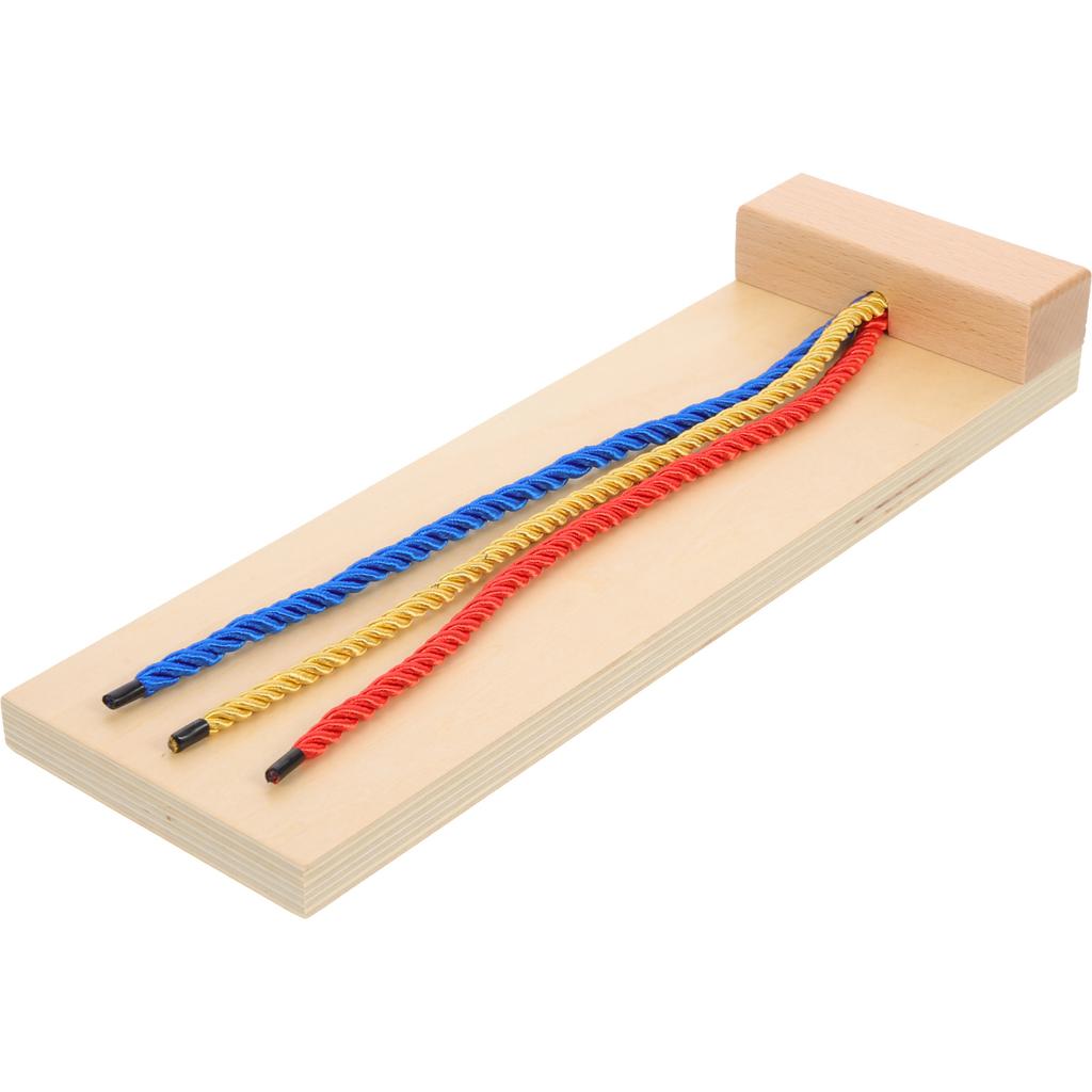 Wooden Braid Hair Toy Kids Early Educational Toy Montessori Learning Tool Life Skill Toy Girls Braiding Toy Wooden Teaching Aid