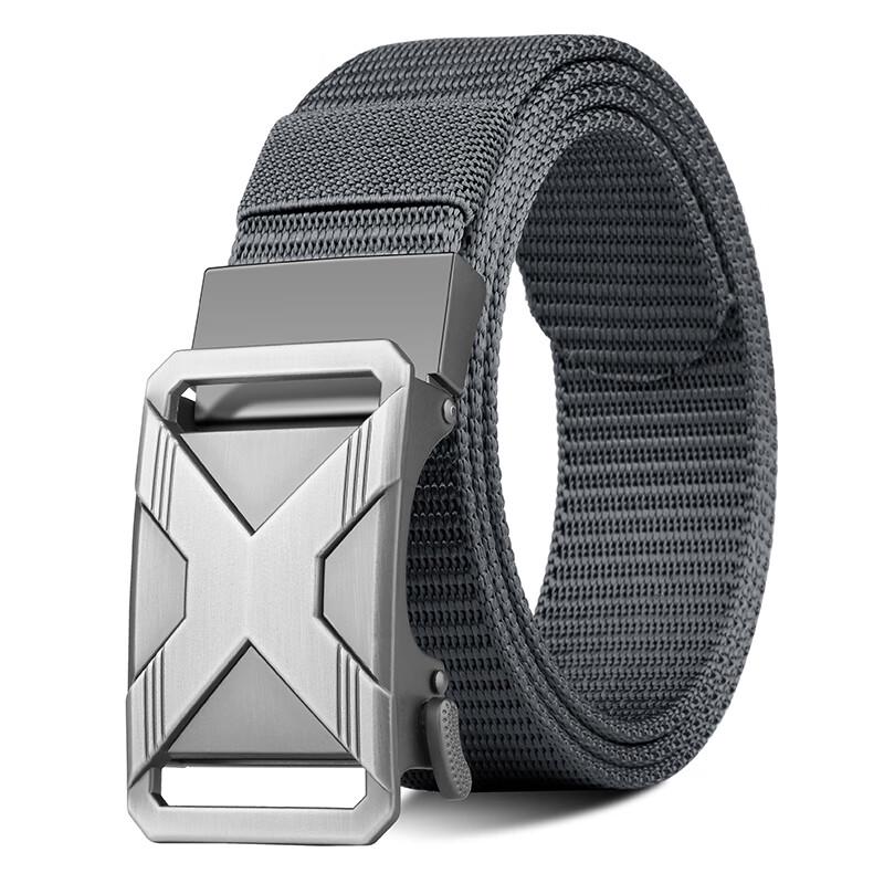 Men s Casual Canvas Belt with Automatic Buckle 120cm