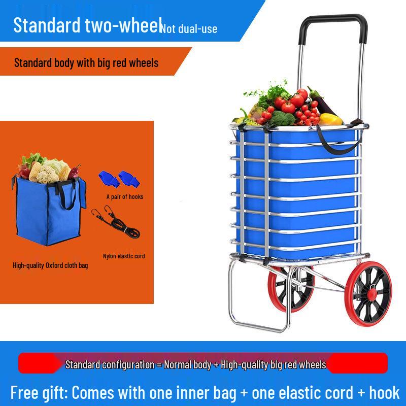 Compact Foldable Stair-Climbing Grocery & Vegetable