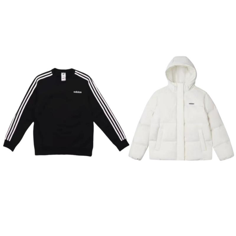 

Удобная куртка с капюшоном и длинным рукавом Adidas, повседневный спортивный костюм, куртки унисекс JL9592+DQ3083 S