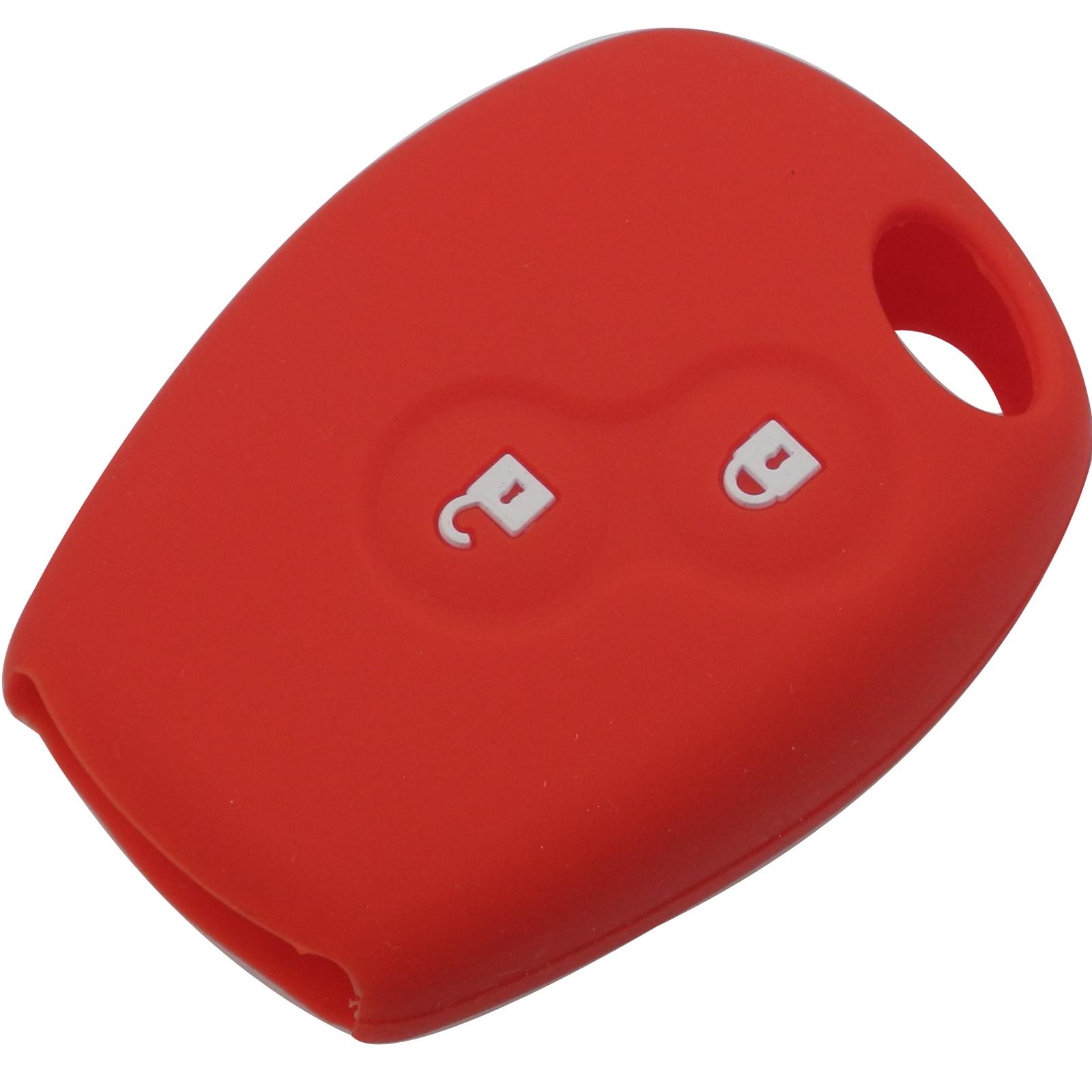 

Чехол для автомобильного ключа jingyuqin Remote 2 Btns из силиконовой резины для Renault Kangoo DACIA Scenic Megane Sandero Captur Twingo Modu красный