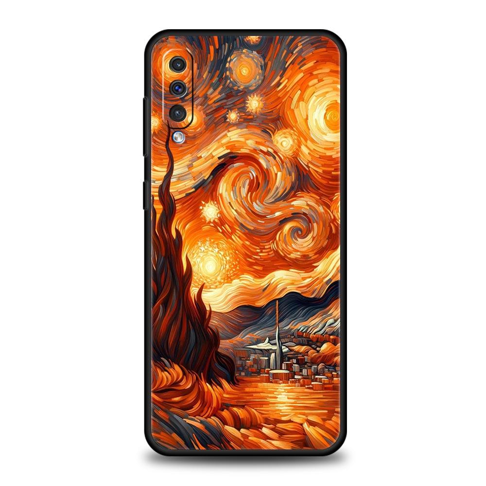 

Flame Pattern Phone Case For Samsung A26 A36 A56 A54 A52 A50 A70 A40 A20S A12 A14 A16 A22 A24 A42 A34 A32 5G A04s A06 5G Cover Samsung A22 5G