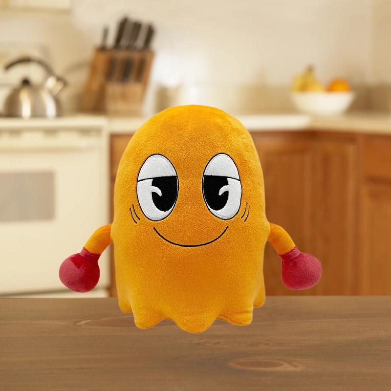 Peluche Pac Man Gioco Periferica Bambola Creativa Cartone Animato Carino Decorazione per la Casa Bambola Festival Compleanno Collezione Fan Giocattolo Regalo