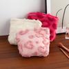 Cute Women Makeup Mini Bag Korean Plush Cute Portable Coin Purse Small Pouch Handbag Kawaii Female Cosmetic Storage Zipper Bag