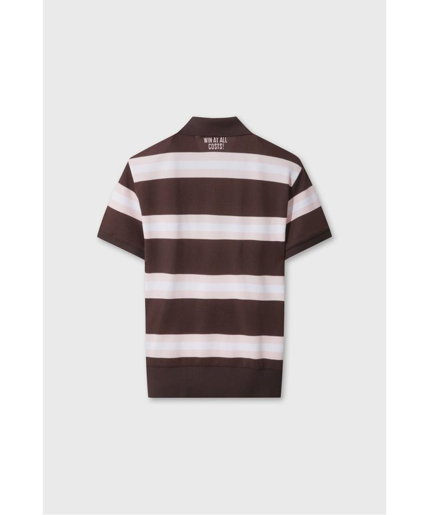 WAAC Women Stripe Loose-Fit Polo Wwtcm26503Brd