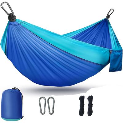 Camping Hängematte Leichtgewicht, Tragbare Hängematten Fallschirm Hängematte mit Zwei Baumgurten, Einzel- oder Doppelreise Schaukel Nylon Camp Hängematten