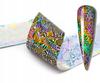 Transfer Foil 10cmx4cm Leopard Flowers Holo