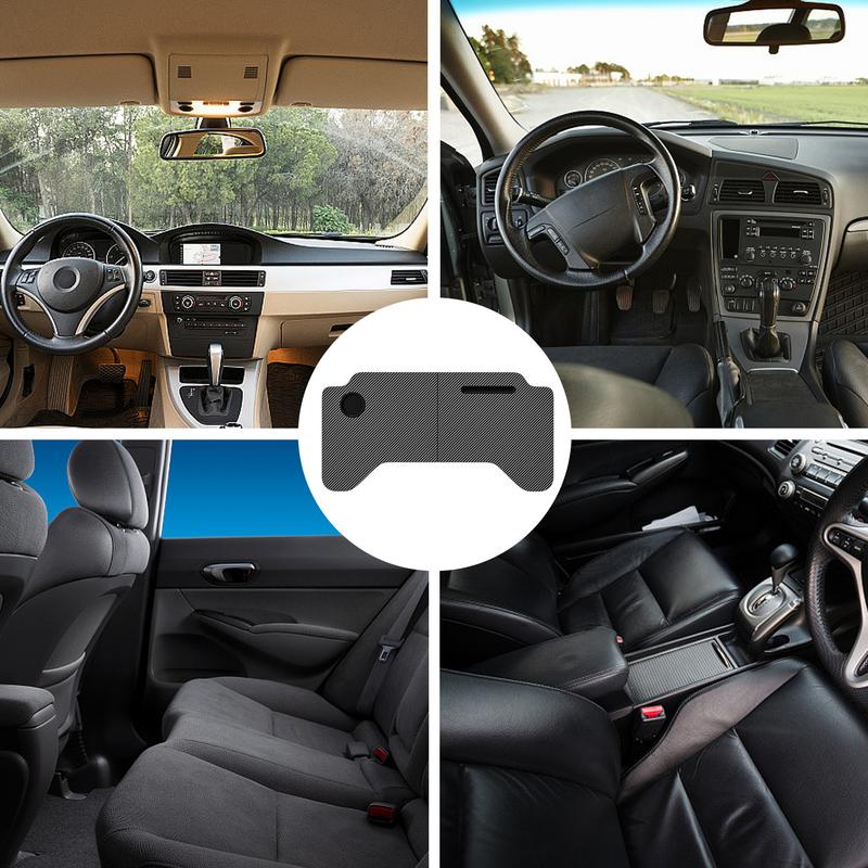 Auto Food Tray Desk Cell Phone Desk Tray Folding Car Dining Table With Carbon Fiber Surfaces Car supplies For Model3/Y