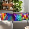 Colored Pattern Cushions Pillowcase Printed Polyester 45X45Cm Throw Pillow Cover Decorative Sofa Cushion Pillowslip Home Decor
